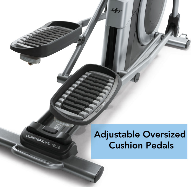 Nordic Track Commercial Elliptical Cross Trainer Close up of Pedals