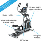 Nordic Track Commercial Elliptical Cross Trainer Angled View with Information Pointers