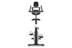 Spirit XBU55 ENT Upright Bike with Touch Console rear view.
