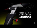 You tube video showing the user assist handlebar adjustment on the Life Fitness IC5 indoor bike.  Fitness Options. Nottingham's leading fitness & gym equipment supplier.
