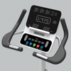 Dyaco Medical Physical Therapy Upright Bike 4.0U close up of console and hand grip pulse sensors.