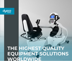 Dyaco Medical Rehabilitation Recumbent Seated Stepper 7.0S image with lettering saying The Highest Quality Equipment Solutions Worlwide.