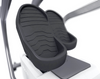 Dyaco Medical Rehabilitation Recumbent Seated Stepper 7.0S close up of foot pedals.