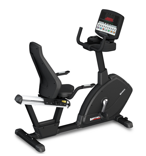 Image showing a side view of the BH H775R LED recumbent bike. Available from Fitness Options Nottingham. www.fitnessoptions.co.uk