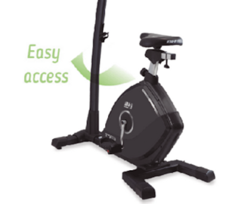 BH TFB LCD Light Commercial Upright Bikes walk through design for easy access.