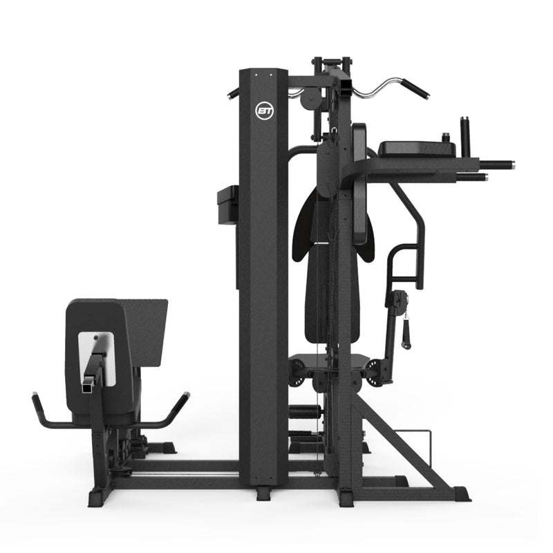 Bodytone EVOM4 Light Commercial Multi Gym rear view against white background