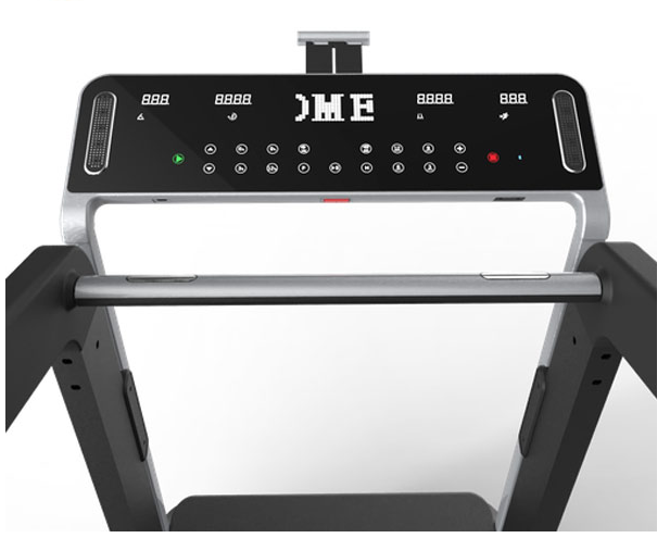 Bodytone EVOT4S light commercial treadmill rear view of console against a white background.