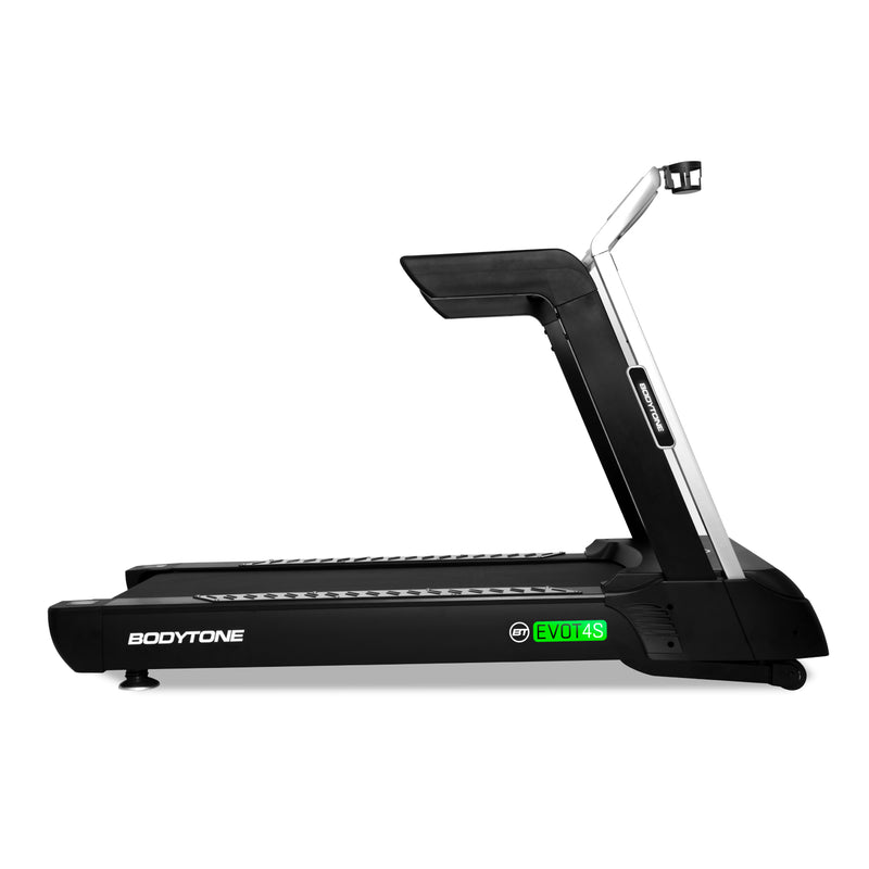 Bodytone EVOT4S light commercial treadmill side view against white background.