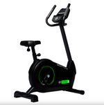 Bodytone EVOU4 light commercial upright exercise bike viewed at an angle from the rear