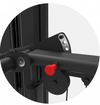 Bodytone Light Commercial Dual Abdominal and Back Extension station roller adjuster red pop pin against a white background