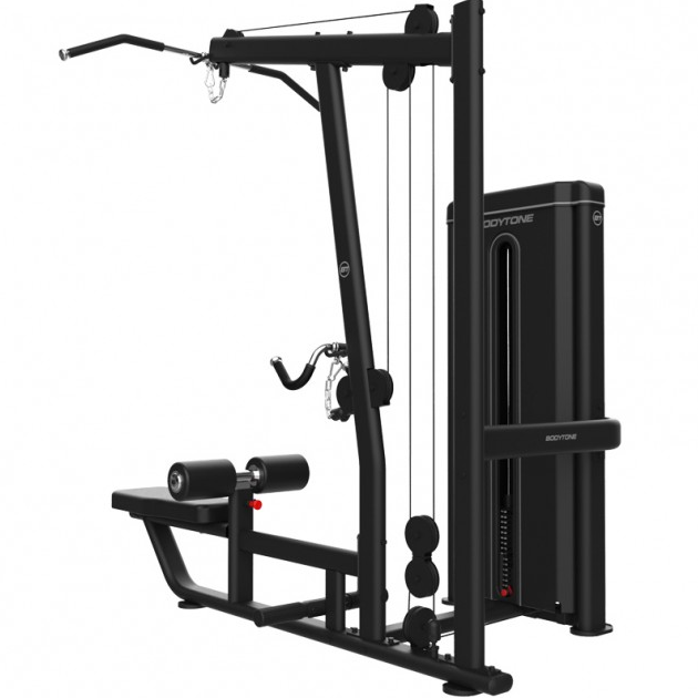 Bodytone Light Commercial Dual Leg Curl/Extension angled rear view on a white background