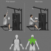 Bodytone Light Commercial Dual Leg Curl/Extension exercise chart with male showing how to perform each exercise against a grey background.