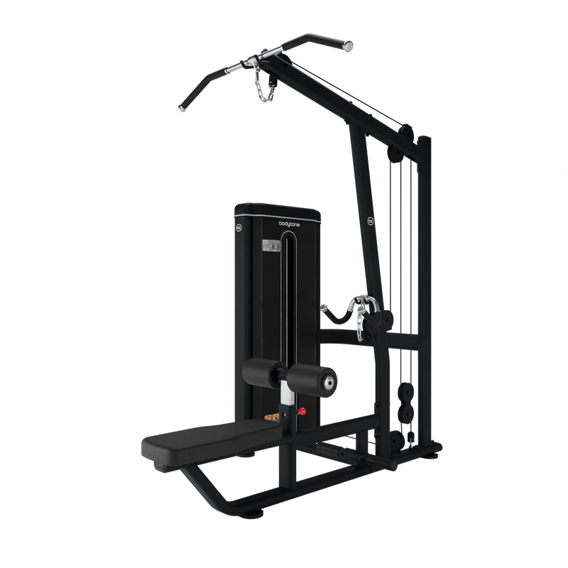 Bodytone Light Commercial Dual Leg Curl/Extension front view at an angle against a white backround.