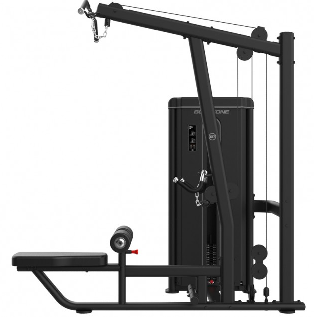 Bodytone Light Commercial Dual Leg Curl/Extension side view against white background.