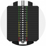 Bodytone Light Commercial Dual Leg Curl/Extension multi coloured weight stack