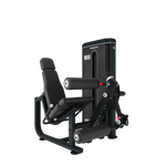 Bodytone Light Commercial Dual Leg Curl and Leg Extension machine front view at an angle on a white background