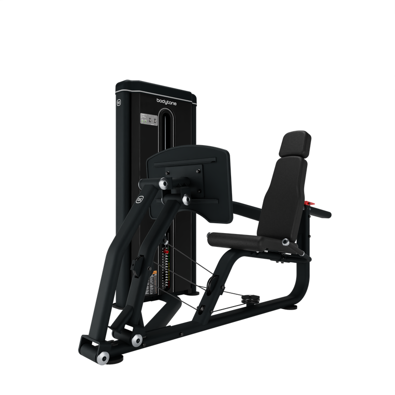 Bodytone Light Commercial Dual Leg Press and Calf Raise angled front view against a white background