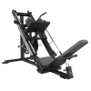 Bodytone Light Commercial Dual Leg Press and Hack Squat seen from the left hand side against a whit background with leg press plate in position.