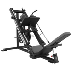Bodytone Light Commercial Dual Leg Press and Hack Squat seen from the left hand side against a whit background with leg press plate in position.