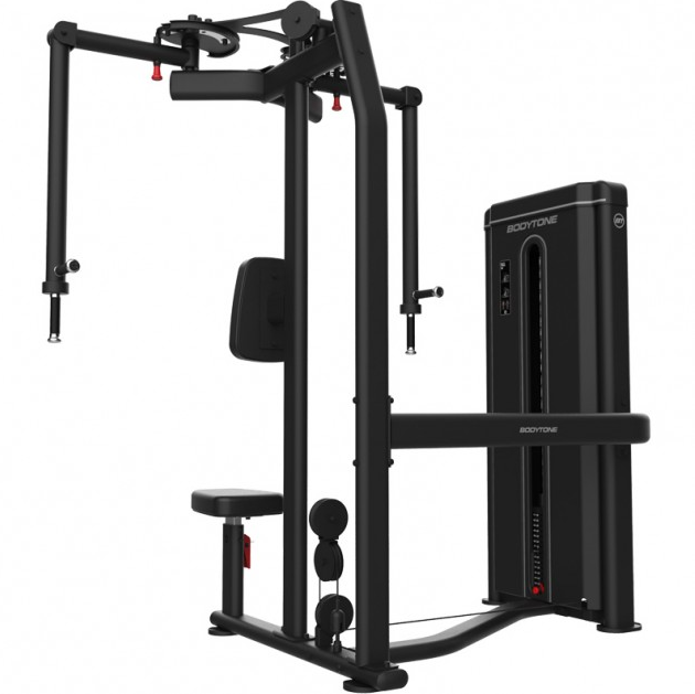 Bodytone Light Commercial Dual Pec Fly/Rear Delt rear view against white background
