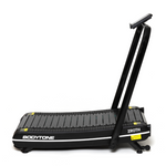 Bodytone ZROTH Curved Treadmill left to right side view against a white background