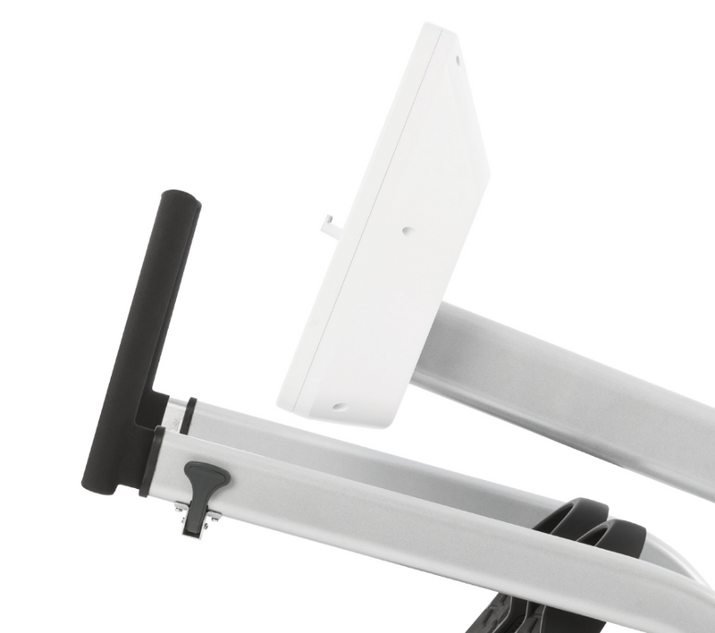 Dyaco Medical Physical Therapy Recumbent Stepper 4.0S close up of adjustable handle bars.