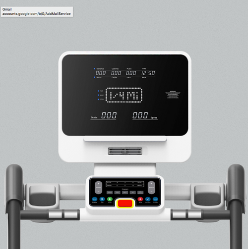 Dyaco Medical Physical Therapy Treadmill 4.0T close up of console.