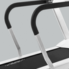 Dyaco Medical Physical Therapy Treadmill 4.0T with a close up of the safety handrails.