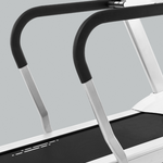 Dyaco Medical Physical Therapy Treadmill 4.0T with a close up of the safety handrails.