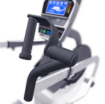 Dyaco Medical Rehabilitation Recumbent Seated Stepper 7.5S close up of up of upper body rotating handle.