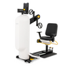 Dyaco Medical Rehabilitation UBE Upper Body Ergometer 8.5UE side angled view from rear of machine.