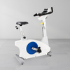 Dyaco Medical Rehabilitation Upright Bike 7.0U angled side view with no one on it.