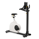 Dyaco Medical Rehabilitation Upright Bike 8.0U angled side view from front, right to left.