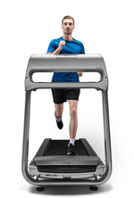 Horizon Paragon X @Zone Treadmill viewed from the front with male runner