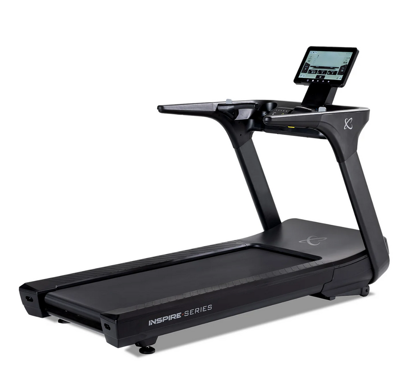 Inspire Fitness T7S treadmill with digital display on a white background