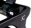 Close-up of  Inspire Fitness T7S treadmill with digital display and brand logo on a white background