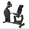 Main image Bodytone EVOR4 Light Commercial Recumbent Bike viewed from the rear at an angle on a white background.