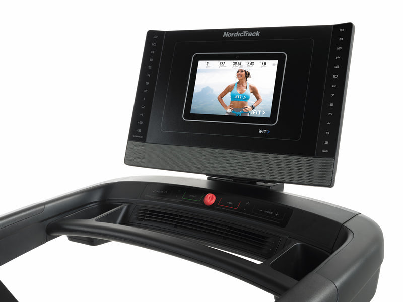 Nordic Track 1250 Treadmill showing close up of touch screen