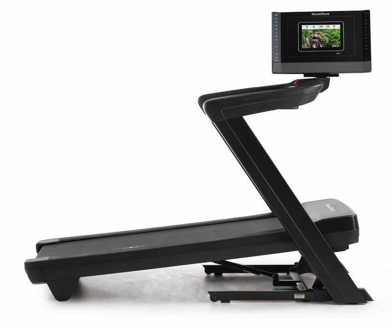 Nordic Track 1250 Treadmill showing console pivoted 90 degrees