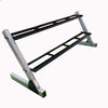 Nordic Track dumbbell rack shown without dumbbells