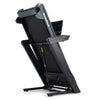 NordicTrack Commercial LE Treadmill folded against white background.