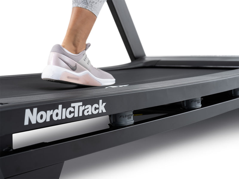 NordicTrack T10 Treadmill close up of cushioning system 