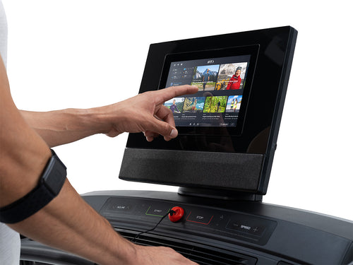 Nordic Track Commercial 1250 Treadmill console against white background