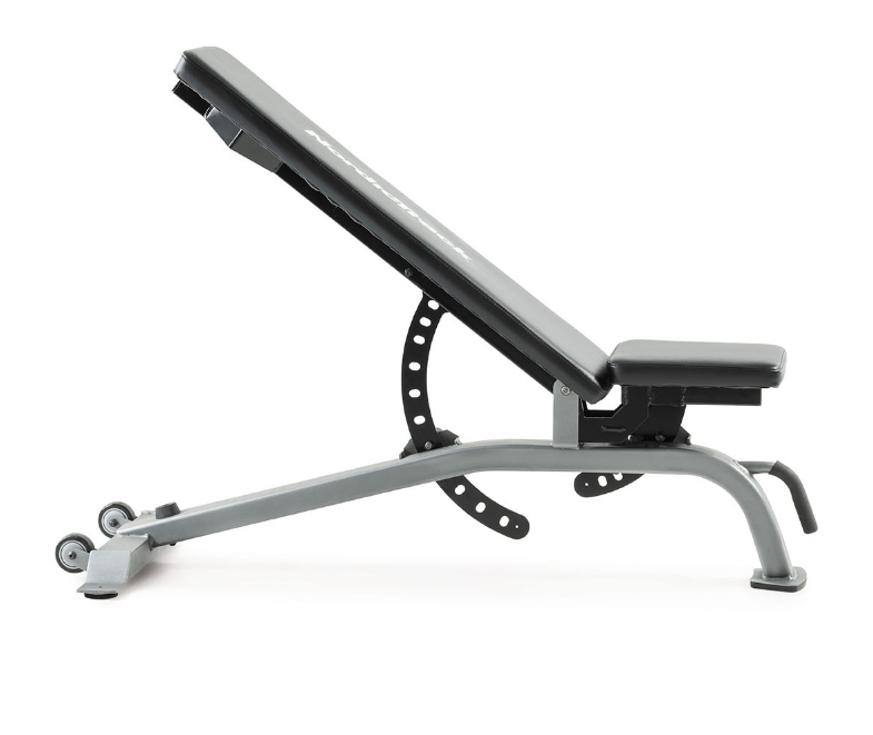 Nordic Track bench slightly inclined