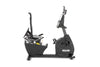 Spirit XBR55 ENT Recumbent Bike with Touch Screen  side view with backrest in upright position