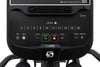  Spirit XE295 Elliptical trainer. A close up image of the console showing level buttons  and speakers.