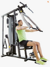 Horizon Torus 3 Gym with male model doing bench press