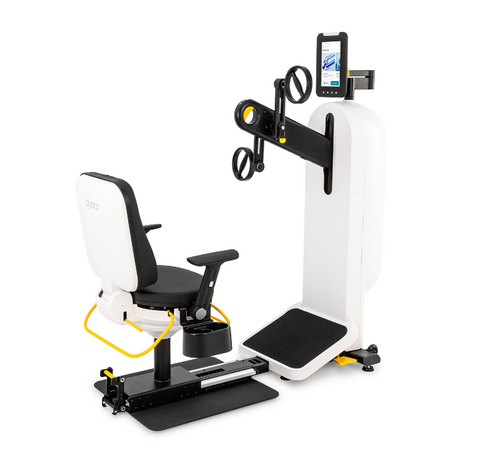 Dyaco Medical Rehabilitation UBE Upper Body Ergometer 8.5UE side angled view from front left to right.