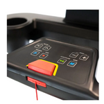 A close up photo of the emergenct stop button on the BH RCM Pro Med Treadmill. Available from Fitness Options Nottingham. www.fitnessoptions.co.uk