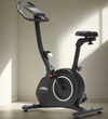 A side view of the York HB7 Upright bike taken in a domestic setting. Available from Fitness Options Nottingham. www.fitnessoptions.co.uk